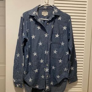 Denim & Supply Ralph Lauren star print button up denim shirt